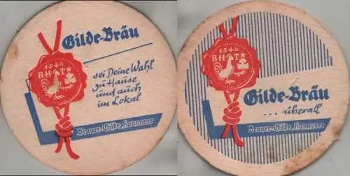 Bierdeckel rund - Gilde-Bräu