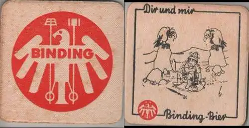 Bierdeckel quadratisch - Binding