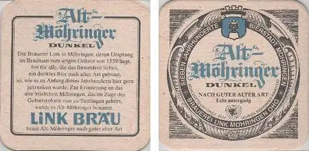 Bierdeckel quadratisch - Link - Alt Möhringer Dunkel