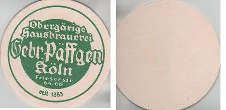 Bierdeckel rund - Gebr. Päffgen Köln