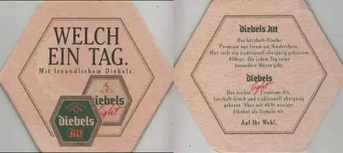 Bierdeckel 6-eckig - Diebels