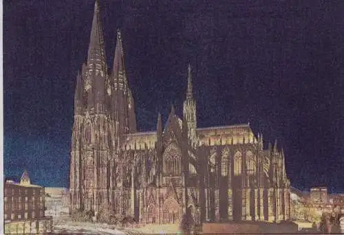 Köln - Dom - Glanzkarte