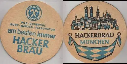 Bierdeckel rund - Hackerbräu