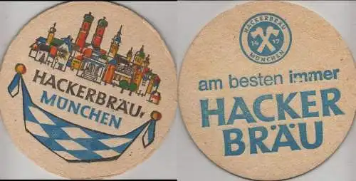 Bierdeckel rund - Hackerbräu