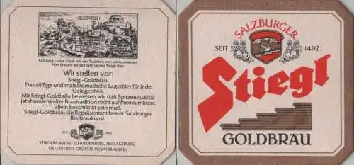 Bierdeckel quadratisch - Stiegl