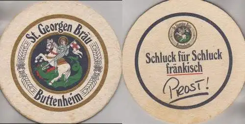 Bierdeckel rund - St. Georgen Bräu, Buttenheim