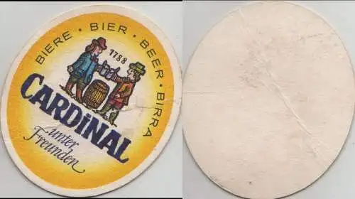 Bierdeckel oval - Cardinal