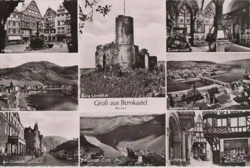 Bernkastel-Kues - 8 Teilbilder - ca. 1960