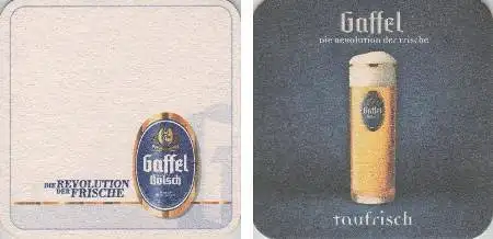 Bierdeckel quadratisch - Gaffel taufrisch