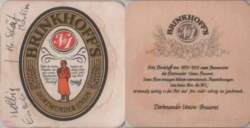 Bierdeckel quadratisch - Brinkhoff