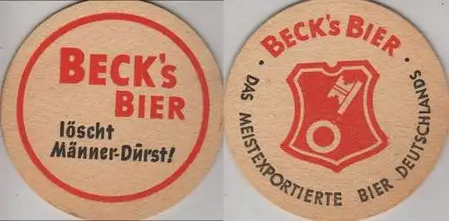 Bierdeckel rund - Becks