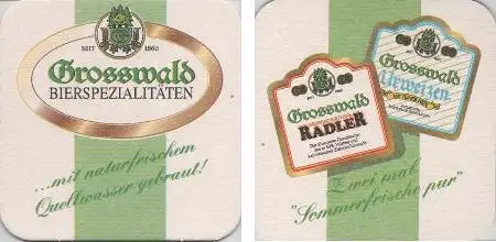 Bierdeckel quadratisch - Grosswald - Radler und Urweizen