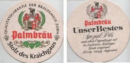 Bierdeckel rund - Palmbräu Spezial Pils - Kraichgau