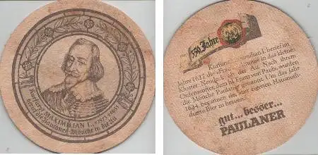 Bierdeckel rund - 350 Jahre Paulaner