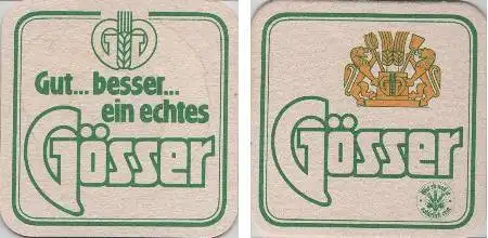 Bierdeckel quadratisch - ein echtes Gösser