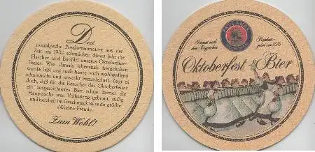 Bierdeckel rund - Paulaner Oktoberfestbier