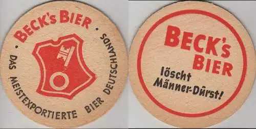 Bierdeckel rund - Becks