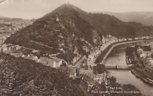 Bad Ems - Blick von Bismarck-Promenade