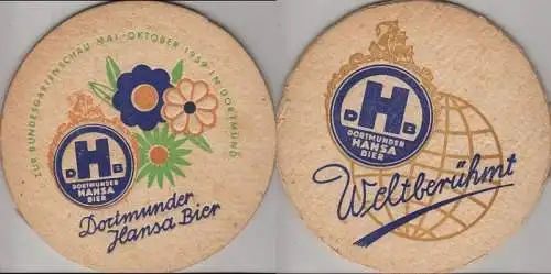 Bierdeckel rund - Dortmunder Hansa Bier