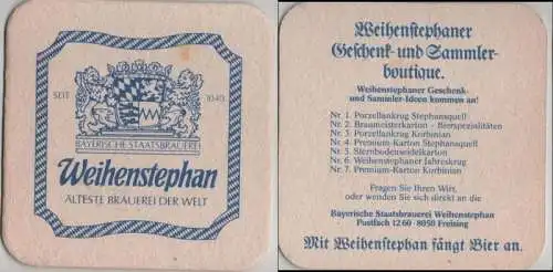 Bierdeckel quadratisch - Weihenstephan