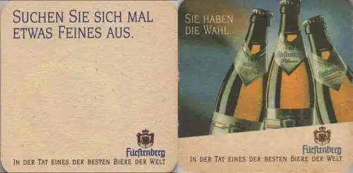 Bierdeckel quadratisch - Fürstenberg