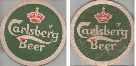 Bierdeckel rund - Carlsberg Beer - dick