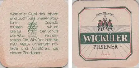 Bierdeckel quadratisch - Wicküler - Pro Aqua