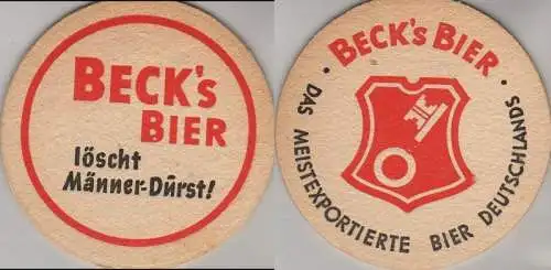 Bierdeckel rund - Becks