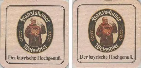 Bierdeckel quadratisch - Franziskaner bayerischer Hochgenuss