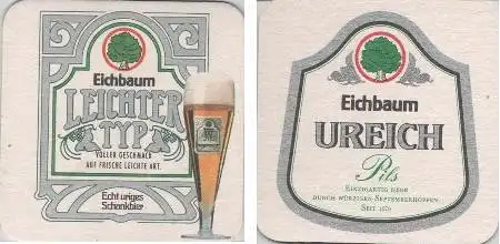 Bierdeckel quadratisch - Eichbaum Leichter Typ - Schankbier