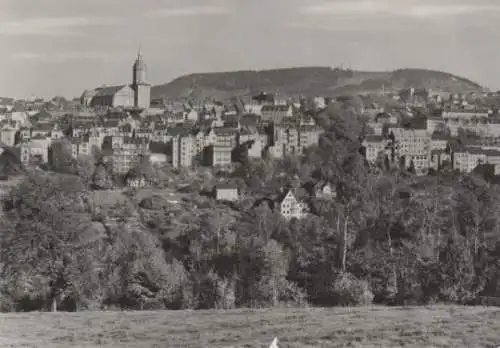 Annaberg-Buchholz - St. Annenkirche - im Hintergrund der Pöhlberg - 1972