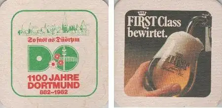 Bierdeckel quadratisch - First Class bewirtet