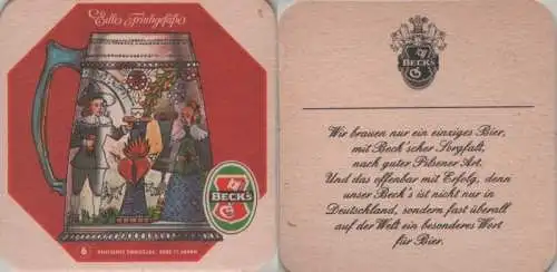 Bierdeckel quadratisch - Becks