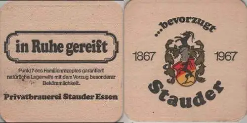 Bierdeckel quadratisch - Stauder