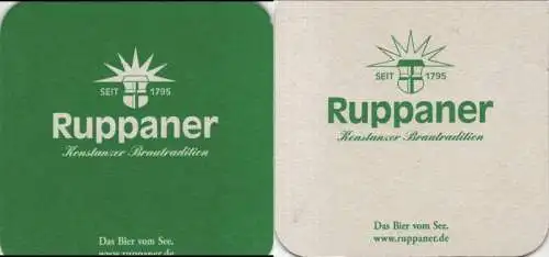 Bierdeckel quadratisch - Ruppaner Bier Konstanz