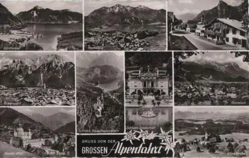 Alpen - Alpenfahrt, u.a. mit Kochelsee - 1960