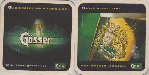 Bierdeckel quadratisch - Gösser