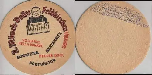 Bierdeckel rund - Münch-Bräu, Feldkirchen