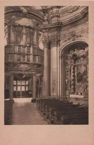 Kelheim, Kloster Weltenburg - Orgel und St. Benediktusaltar - ca. 1935