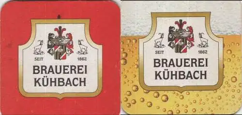 Bierdeckel quadratisch - Kühbach