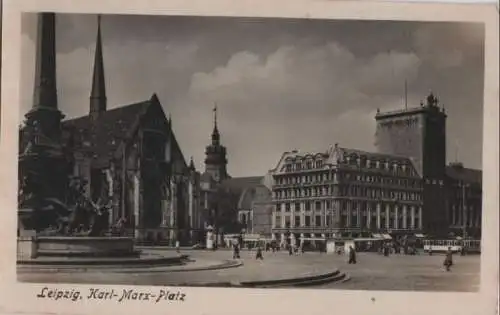 Leipzig - Karl-Marx-Platz - ca. 1955