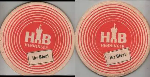 Bierdeckel rund - Henninger