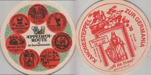 Bierdeckel rund - Äppelwoi