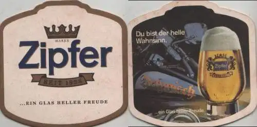 Bierdeckel Sonderform - Zipfer