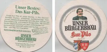 Bierdeckel rund - Bürgerbräu - Unser Kur-Pils