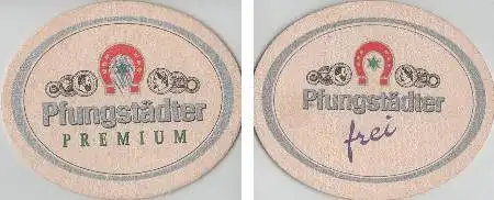 Bierdeckel oval - Pfungstädter Premium und frei