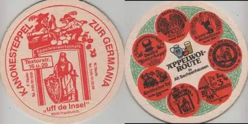 Bierdeckel rund - Äppelwoi