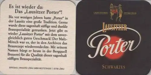 Bierdeckel quadratisch - Lausitzer Porter