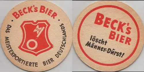 Bierdeckel rund - Becks