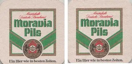 Bierdeckel quadratisch - Moravia - wie in besten Zeiten